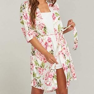 Show Me Your MuMu Floral Bride Robe